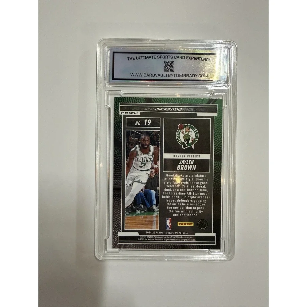 Jaylen Brown Panini Prizm NO 19 Tom Brady Vault  Boston Celtics - Picture 2 of 2